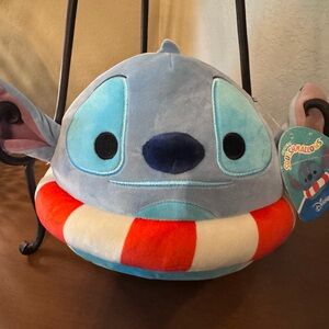 Disney Blue and Red Stitch Squishmallow